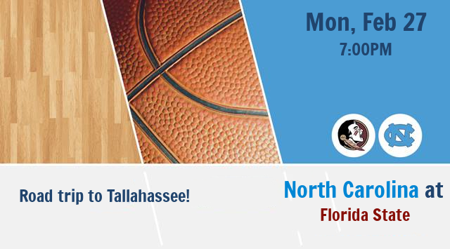 Road Trip! FSU Basketball Game in Tallahassee Feb 27th @ 7pm